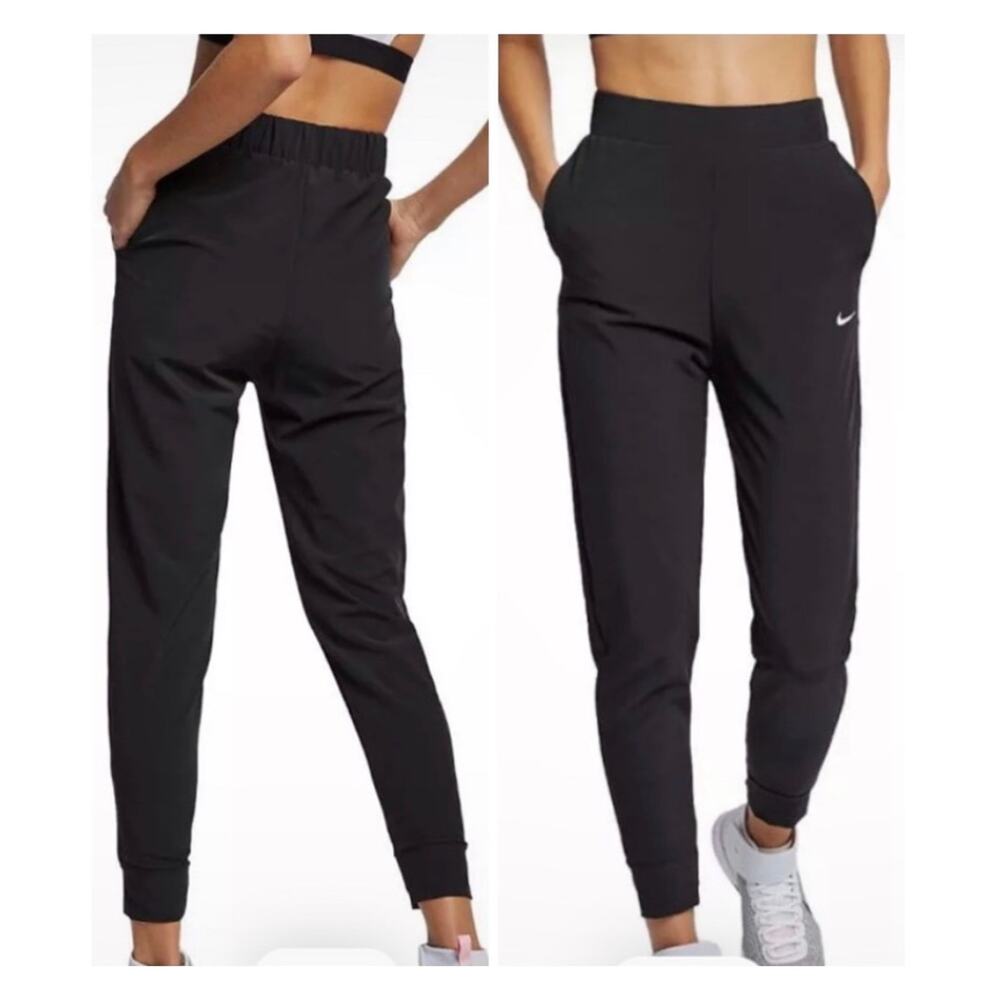 Nike Dri-Fit Bliss Victory Training Pants High Rise Womens L in Black *EUC